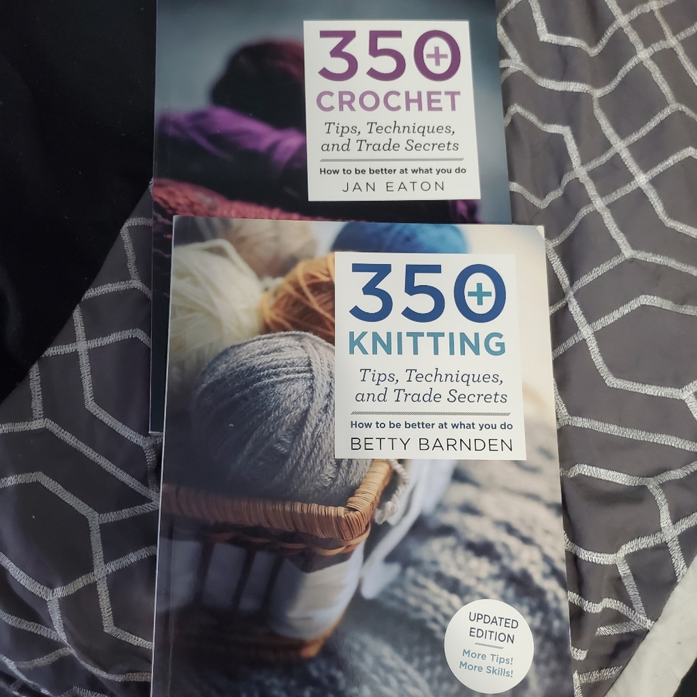 350 Knitting and Crochet books